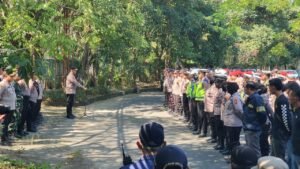Polres Pelabuhan Tanjungperak Libatkan 696 Personel Kawal Pengesahan Warga Baru PSHT di Surabaya
